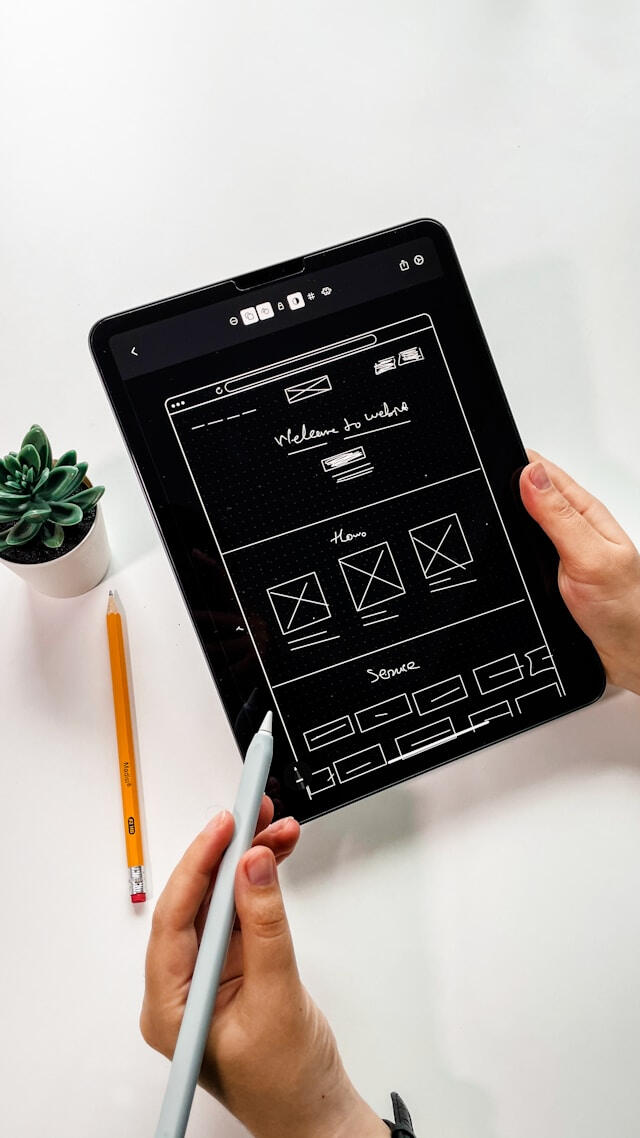 website wireframe